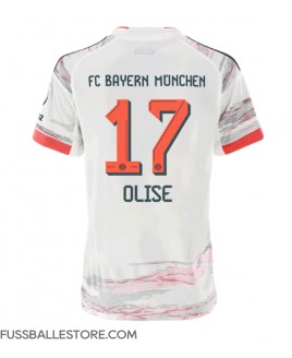 Günstige Bayern Munich Michael Olise #17 Auswärtstrikot Damen 2025-26 Kurzarm